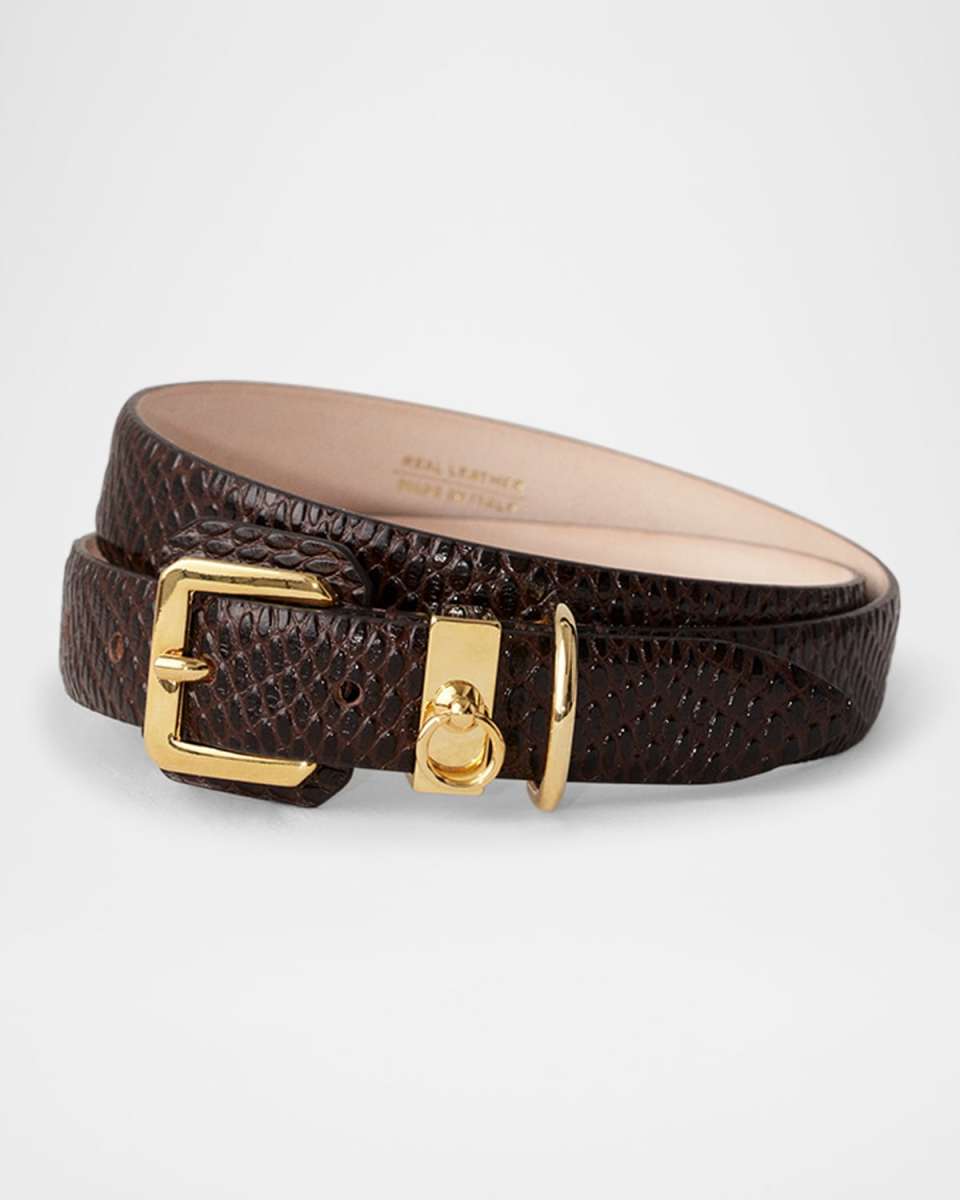 Jolinard Embossed Leather Belt